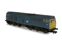 A picture of D5819 Full respray to BR Blue, Added details include: semi detailed at both ends, renumbered, headcodes changed, etched work plates, bogie mod to make the gap between body and bogies smaller and roof grills replaced with 3D etched fan and grill.