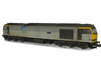 A picture of 60064 with semi detailed detailed buffer beam at both ends, relivery to Metals sector and other livery modifications, snowploughs fitted with notch for couplers, renumbered, driver fitted, etched plates/arrows and body lowered.