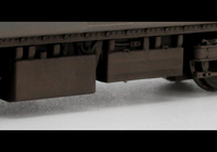 A picture of Close up of detailed and modified battery box to shorter version.