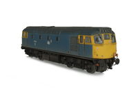 A picture of 27210 with full respray into BR Blue. Brass buffers added, driver, boiler access panel taken off and smoothed over, etched work plates, moulded roof grill replaced with 3D etched fan and grill, modified battery box, renumbered, headcode changed with glass like cover, speedo cable, nose end rubber window surrounds thinned down, nose end footsteps, extended bar across nose, side cab window surrounds smoothed over and detailed buffer beam at one end.