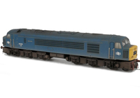 A picture of 44009 with converted body side grills to vertical type with see through etch and one end converted to a disc version, renumbered, respray to BR Blue, etched work plates and nameplates, slimmed down bogies, etched headcode discs with extra catches added, etched 3D fan and grill, detailed buffer beam, wire couplers added at both ends and driver fitted. 