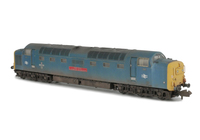 A picture of 55006 renumbered including livery modifications. Other details include: headcode dots improved with etched overlay, bogie modification to reduce gap between body and bogies, roof grills replaced with much finer 3D etched versions and etched nameplates.