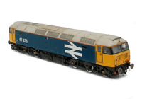 A picture of 47436 in close to ex works condition, Details include: finer aerials, silver buffers/white rims on wheels/bogie pipes painted, etched roof fan and grills, detailed buffer beam and semi detailed at coupling end, moulded nose handrails replaced with wire including pommels, driver and nose catch added.