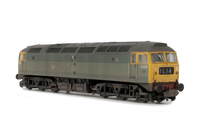 A picture of D1523 with Semi detailed buffer beam at both ends, nose ends resprayed to full yellow, etched work plates, renumbered, headcodes changed, moulded nose handrails replaced with wire, body lowered, nose catch and etched 3D fan and grill fitted.