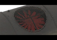 A picture of Close up of finer etched roof grills.