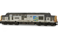 A picture of 37506 Details include bogie modification to reduce gap between body and bogies, moulded roof grill replaced with 3D etched fan and grill, speedo cable added, driver, etched nameplates/plaques, renumbered and semi detailed buffer beam at both ends.