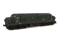 A picture of D6718 Details include: detailed buffer beam at one end and semi detailed at coupler end, nose end etched air horns and headcode surrounds. moulded roof grill replaced with 3D etched fan and grill, bogie mod to reduce gap between body and bogies, speedo cable added, driver, frost grill, etched work plates and renumbered. 