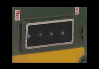 A picture of Close up of etched headcode surround.