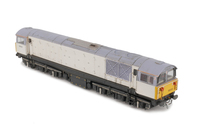 A picture of 58033 Full respray. Details include; detailed buffer beam at one end and semi detailed at coupling end, renumbered, finer nose end handrails with pommels, bogie frame pipes etc painted, finer nose end MU sockets and driver fitted
