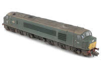 A picture of D10 with converted body side grills to vertical type with see through etch. Other details include: renumbered, etched work plates and nameplates, slimmed down headcode discs with extra catches added, more accurate etched 3D fan and grill and semi detailed buffer beam at both ends. 