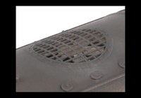 A picture of Close up of more accurate etched roof grill (Rapido model)