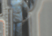 A picture of Close up of a loco crew in a Black 5.