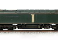 A picture of 60081 representing it's condition on on the scrap-line. Special effects include engine door boarded up, EWS maroon door, nameplates and plaques taken off with textured shadows, rust and fading with notes on windows. Model has also had it's body lowered and detailed buffer beam at one end.
