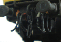 A picture of D7067 with detailed buffer beam, renumbered with metal numbers, etched work plates and change of headcode,