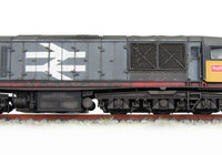 A picture of 58029 Fitted with sound, livery errors corrected. Detailed buffer beam at one end. Nose end handrails and mu sockets replaced with finer versions and pommels added to nose rail. Special effect on lower body showing paint peeling. Body side handrails added. Renumbered