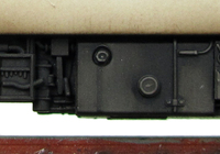 A picture of 43018/012 Dapol HST resprayed into GW Merlin Livery with plated over guard door and driver fitted.