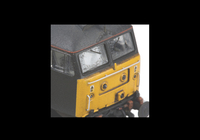 A picture of Close up of moulded handrails replaced with wire.