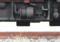 A picture of Close of class 86 bogies.