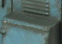 A picture of D2398 with faded paintwork, buffers painted yellow, renumbered and detailed buffer beam. 