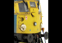 A picture of Close up of disc headcode conversion including high intensity headlight with disc catches added and window surrounds taken off as per the prototype.
