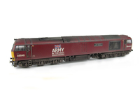 A picture of 60040 Full respray into Army livery with lowered body, renumbered, detailed buffer beam at one end and driver fitted.
