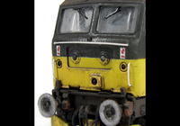 A picture of 47541 showing a partial respray to correct livery with rebrand to Scotrail, detailed buffer beam at one end, moulded nose handrails replaced with wire including pommels, renumbered, driver fitted, snowploughs, etched nameplates, finer ariels, silver buffers, battery box changed and nose catch added