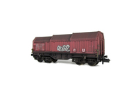 A picture of Wagon with faded paintwork and added graffiti.