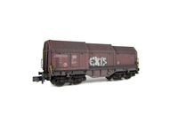 A picture of Wagon with faded paintwork and added graffiti.