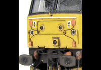 A picture of 47790 showing a partial respray to RES livery. Base model has been converted to a cutaway buffer beam example with etched kick plates and modified battery box. Other details include: detailed buffer beam at one end and semi detailed at coupling end, moulded nose handrails replaced with wire, renumbered, driver fitted, etched nameplates, mu cables added, body lowered, finer ariels, rectangular buffers, snowploughs and nose catch added
