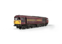 A picture of 58050 finer nose end handrails with pommels added, etched nameplates, renumbered, driver added, detailed buffer beam at one end and semi detailed at coupler end, small nose end grills and finer mu sockets.