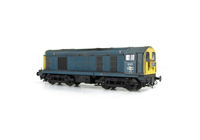 A picture of D8192 with headcodes changed, driver fitted, roof grills replaced with much finer etched fan and grill, bogie modification to reduce the gap between body and bogies, renumbered, horn grill covers made finer, detailed buffer beam at one end and semi detailed at the coupling end, finer side frame steps, speedo cable added, and headcode surrounds made prominent.