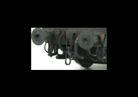 A picture of Close up of detailed buffer beam and squared off buffer.