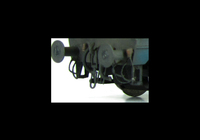 A picture of Close up of detailed buffer beam and squared off buffer.