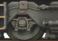 A picture of Close up of class 66 bogies