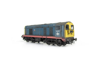 A picture of 20174 Semi respray of cab roof and running board to represent a Thornaby livery with name applied on one side. Faded paintwork in a shabby condition, renumbered, roof grills replaced with much finer etched fan and grill, bogie modification to reduce the gap between body and bogies, horn grill covers made finer, detailed buffer beam at one end and semi detailed at coupling end, finer side frame steps, speedo cable added, buffer beam squared off at detailed end and headcode surrounds made prominent.