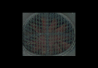 A picture of Close up of etched fan and grills.