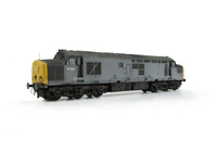A picture of 37262 Full respray into all over grey representing it&#x27;s shabby late period. Other details include: body modifications including plated over boiler ports, double detailed buffer beam at one end and semi detailed at coupler end, finer ariels, detailed nose end with finer handrails and and detailed headcodes, chipped paint effect where headlights had been on nose, moulded roof grill replaced with 5 part etched fan and grill, bogie mod to reduce gap between body and bogies, speedo cable added, renumbered special effects of paint chipping and residue left from nameplates being taken off as per prototype, finer ariel, rectangular buffers at one end, battery box modified and driver fitted. 