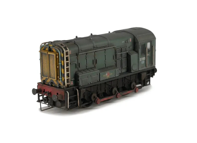 D3183 Details added: heavily faded, renumbered, detailed buffer beam at both ends with wire coupler added, etched work plates, driver and livery modifications.