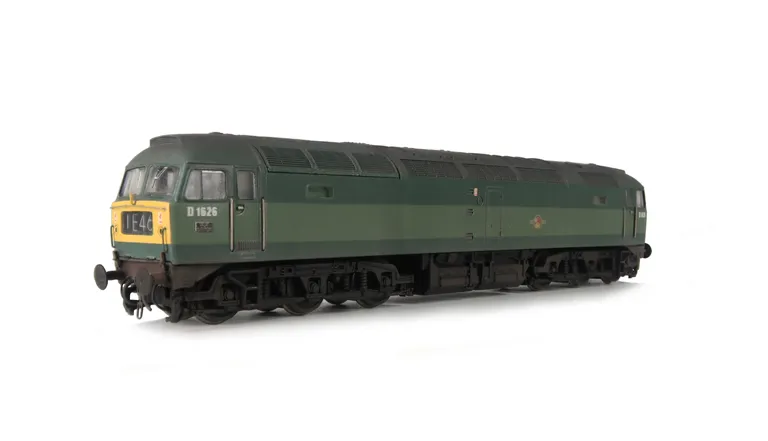 D1626 Renumbered with detailed buffer beam at one end and semi detailed at coupling end, driver fitted, moulded nose handrails replaced with wire, body lowered, nose catch and etched 3D fan and grill fitted.