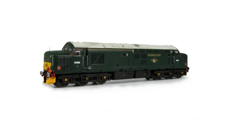 37411 Full respray to BR Green with cantrail. Other details include: snowploughs, etched nameplates, bogie modification to reduce gap between body and bogies, driver, finer aerials, renumbered, speedo cable, etched 3D roof grill and fan, double detailed b