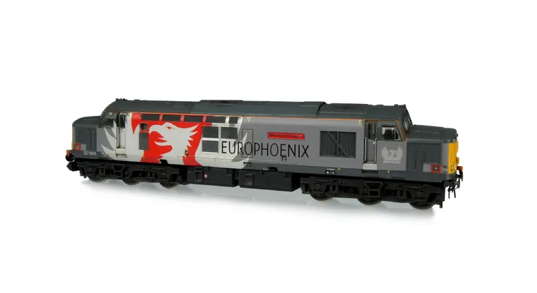 37901 with full respray into Europhoenix livery. Modifications include; body window plated over and roof modified. Other Details include bogie modification to reduce gap between body and bogies, moulded roof grill replaced with 3D etched fan and grill, sp