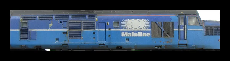 37203 full respray into Mainline Livery with patch paintwork of two different shades representing where the prototype had been touched up, double detailed buffer beam at one end and bogie modification to reduce gap between body and bogies, driver fitted, 