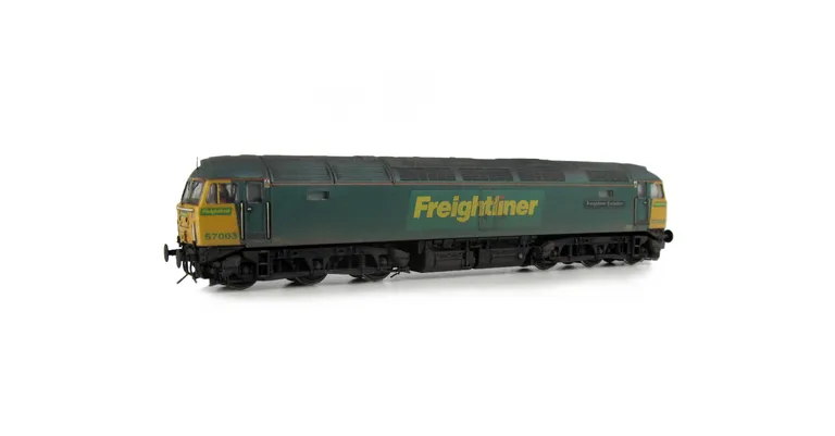 57003 Details include: driver fitted, body lowered, etched nameplates, nose catch, detailed buffer beam at one end and finer aerials.