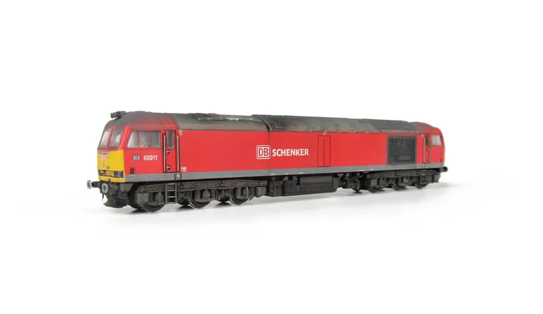 60011 with faded paintwork, detailed buffer beam at one end and semi detailed at coupling end, body lowered and driver fitted.