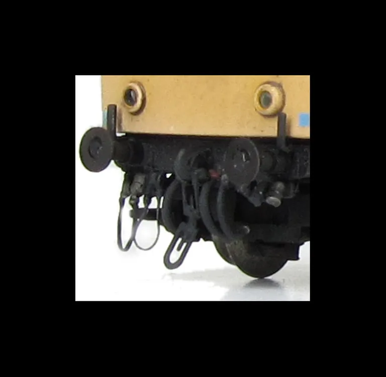 Close up of detailed buffer beam.