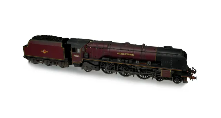 46226 with added details including: moulded coal replaced with real coal, etched depot plaques and work plates/nameplates, renumbered and detailed buffer beam at one end.