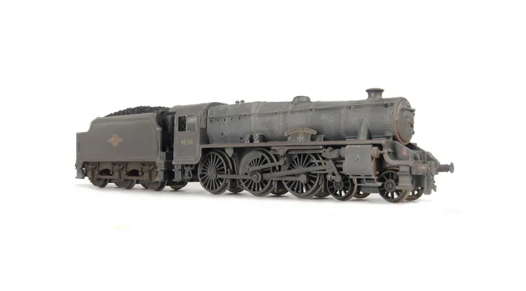 45154 Added details include: renumbered, etched plates, moulded coal replaced with real coal, loco crew, etched depot plaques/work plates and detailed buffer beam.