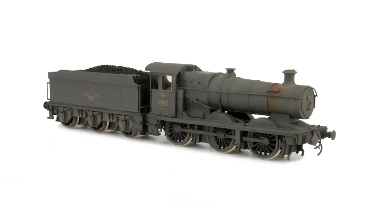 2294 with added details including: moulded coal replaced with real coal, etched work plates, renumbered, loco crew and detailed buffer beam at one end.
