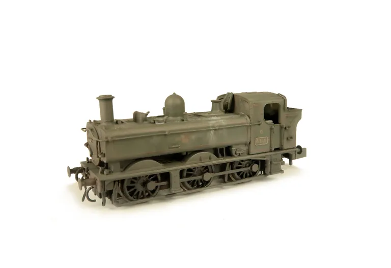 6418 Heavily weathered with special effects. Moulded coal replaced with real coal, renumbered, detailed buffer beam and etched depot plaques/plates fitted