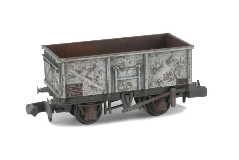 with special effects of rust and peeling paint.